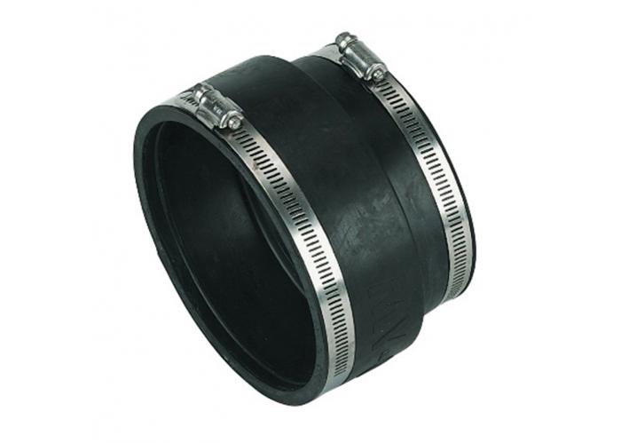 150mm Clay to 100mm plastic (rubber)